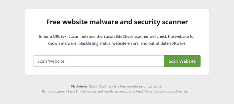 how to scan wordpress site for malware step 1